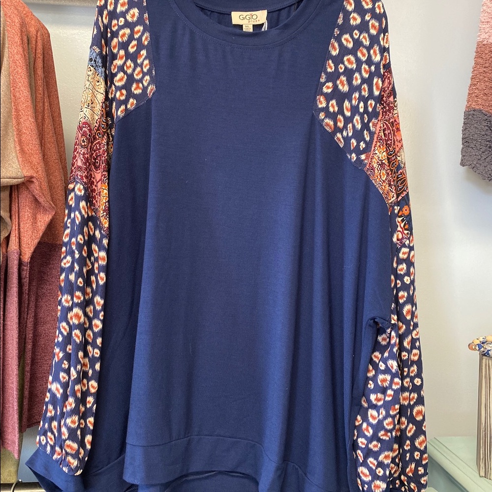 Plus size pullover top